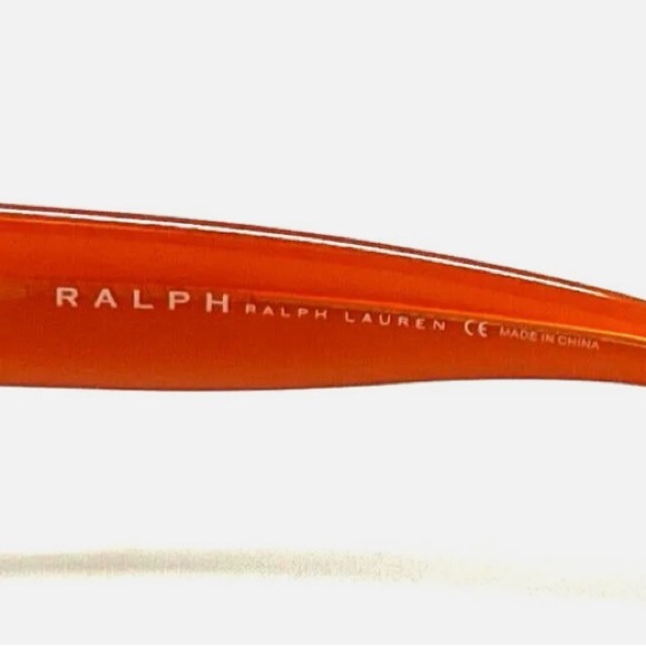 Ralph Lauren Vintage 1990’s Cream/Orange Frame Gradient Lense Women’s Sunglasses - Picture 8 of 16